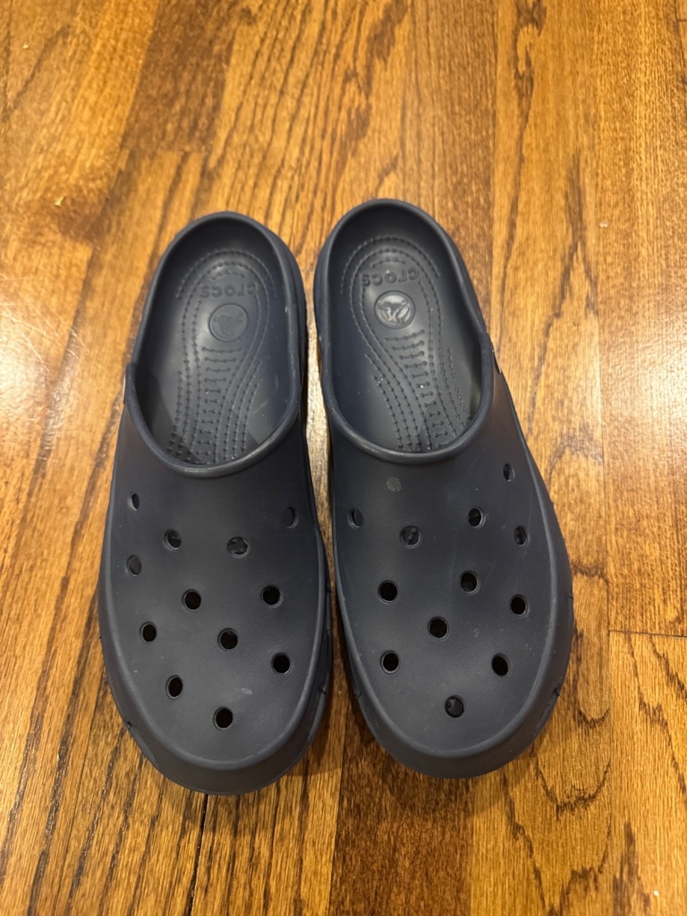 CROCS Classic Slip-On Clog Mules in Navy